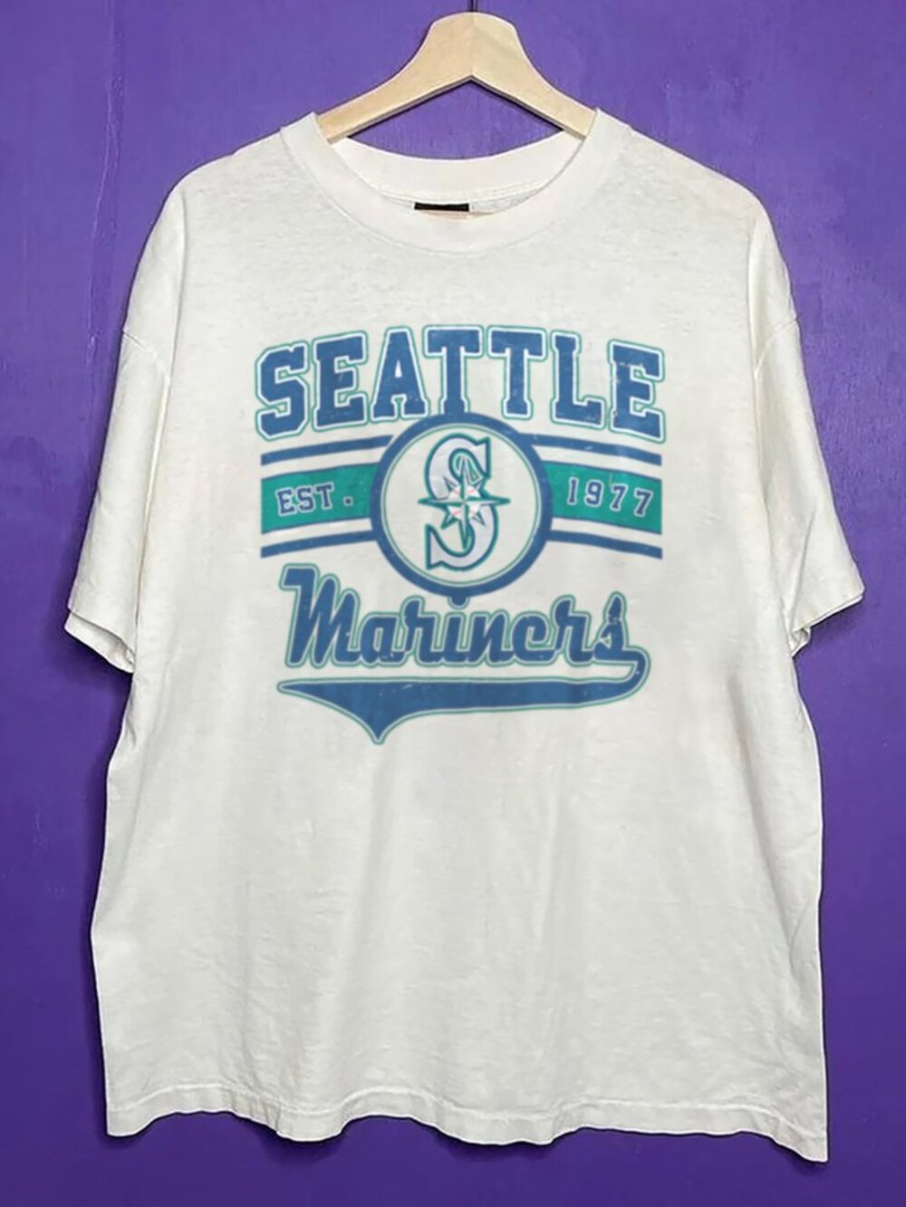Vintage Seattle Mariners Baseball Big Logo Shirt, MLB Seattle Mariners Shirt Tee